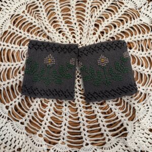 マウチ(リストウォーマー)【GY ピンクの小花】