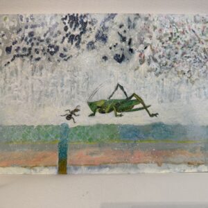 池平さんの 原画「アリとキリギリス」