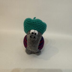 LIENEさんの編みぐるみ【緑のベレーを被ったカメさん】