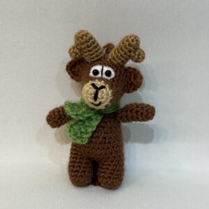 LIENEさんの編みぐるみ【トナカイのキーホルダー】