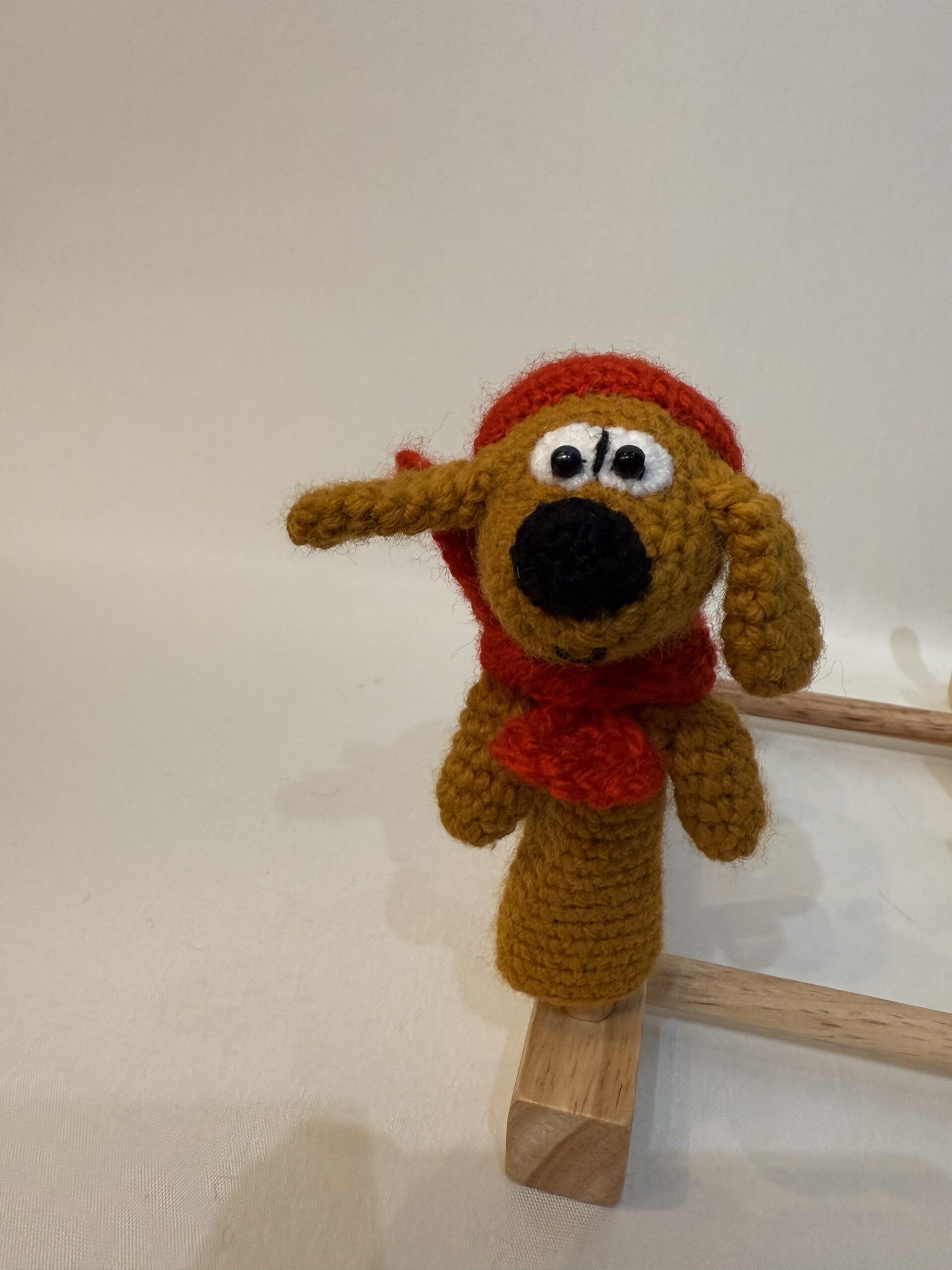 LIENEさんの編みぐるみ【ワンコのパペット】